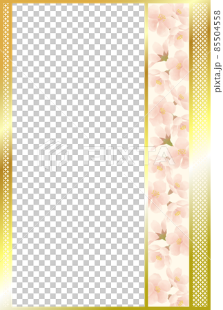 Japanese-style decorative material with a cherry blossom motif 85504558