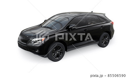 City premium family SUV on white isolated background without shadows. 3d rendering. City premium family SUV on white isolated background without shadows. 3d rendering. 85506590