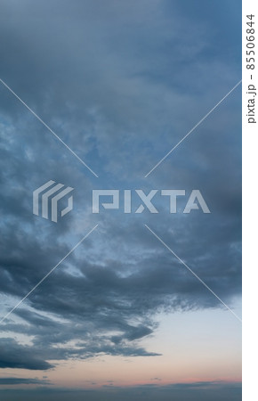 Fantastic clouds at sunrise, vertical panorama Fantastic clouds at sunrise, vertical panorama 85506844