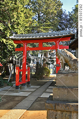 丸ケ崎氷川神社:二の鳥居 明神系両部鳥居 丸ケ崎氷川神社:二の鳥居 明神系両部鳥居 85507282