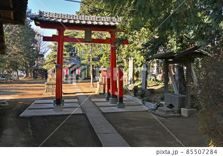 丸ケ崎氷川神社：二の鳥居　明神系両部鳥居 85507284