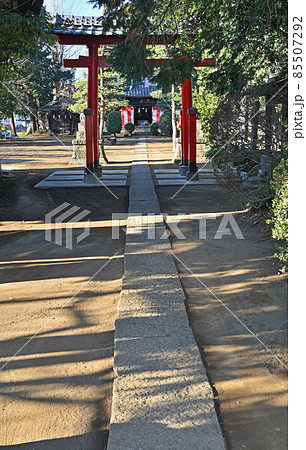 丸ケ崎氷川神社：二の鳥居　明神系両部鳥居　 85507292