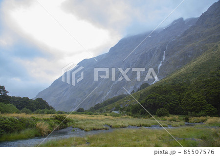 ニュージーランド南島 ガートゥルードバレー 展望スポット ニュージーランド南島 ガートゥルードバレー 展望スポット 85507576