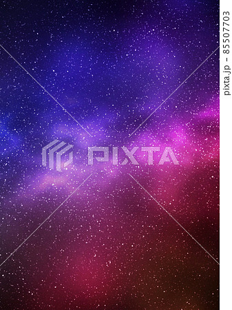 Night starry sky and bright blue red galaxy, vertical background Night starry sky and bright blue red galaxy, vertical background 85507703