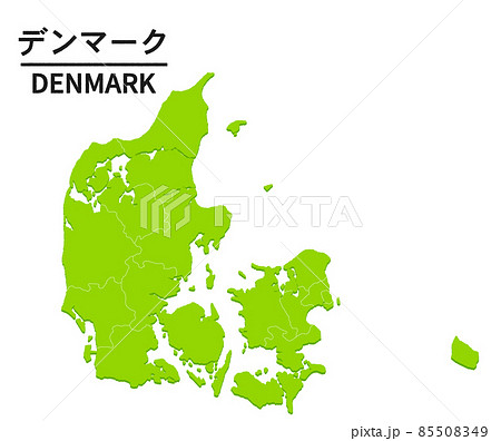 デンマークの世界地図イラスト 85508349