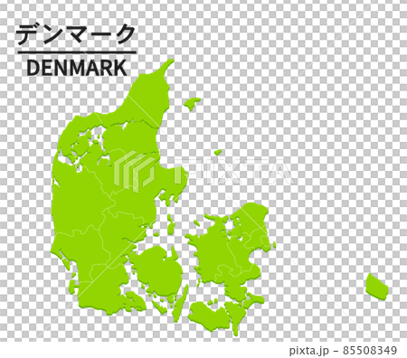デンマークの世界地図イラスト 85508349