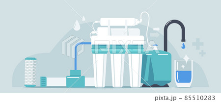 Water Filter, Reverse Osmosis Natural Fresh Aqua Purification System. Undersink House Water Filter, Purity, Filtration 85510283