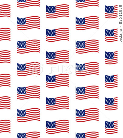 Vector seamless pattern of flat American USA flag Vector seamless pattern of flat American USA flag 85511959