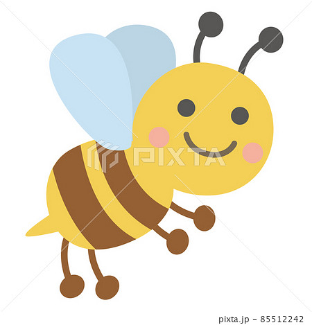 ミツバチのキャラクターのイラスト素材