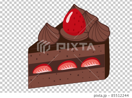 Sweets strawberry chocolate cake 85512244