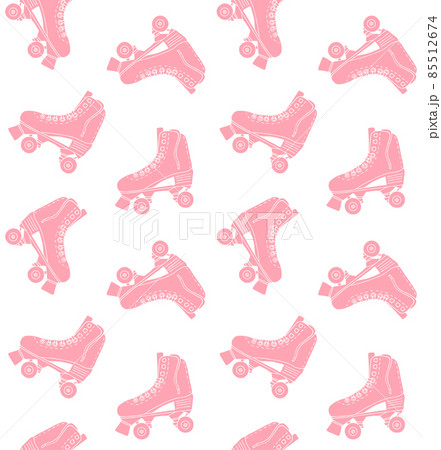 Vector seamless pattern of quad roller skates Vector seamless pattern of quad roller skates 85512674