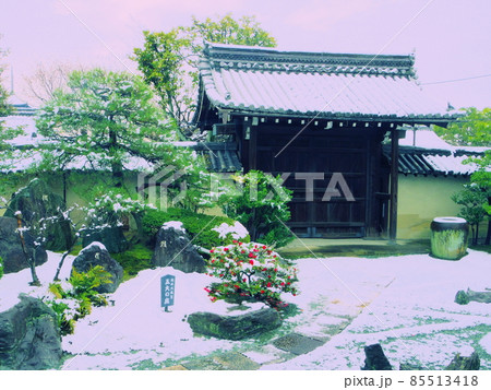 雪のお寺 雪のお寺 85513418