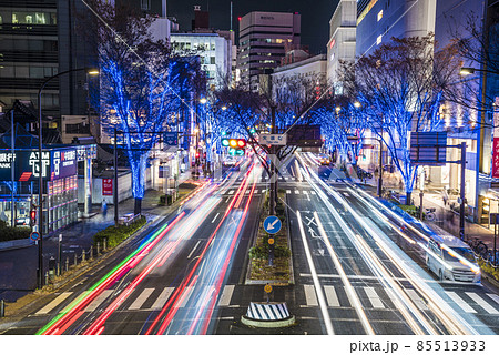 《愛知県》名古屋都市風景 大津通イルミネーション 《愛知県》名古屋都市風景 大津通イルミネーション 85513933