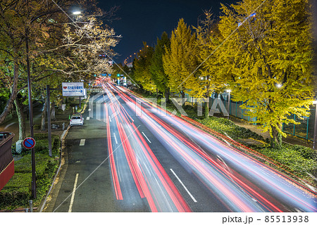 《愛知県》名古屋都市風景 若宮大通夜景 《愛知県》名古屋都市風景 若宮大通夜景 85513938