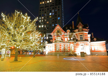 【福岡県】北九州市大連友好記念館の夜景(門司港レトロ浪漫灯彩) 【福岡県】北九州市大連友好記念館の夜景(門司港レトロ浪漫灯彩) 85514188