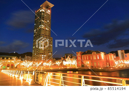 【福岡県】門司港レトロハイマートの夜景（門司港レトロ浪漫灯彩） 85514194