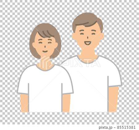 Couple in white t-shirt 85515381