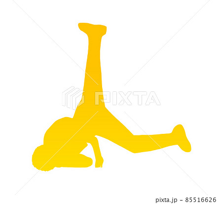 ウインドミルブレイクダンスシルエット(黄色) 85516626