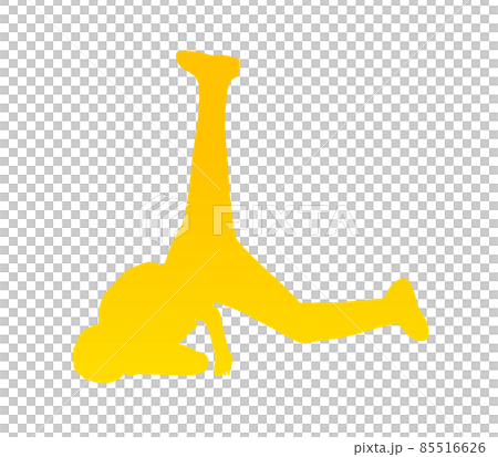 ウインドミルブレイクダンスシルエット(黄色) 85516626