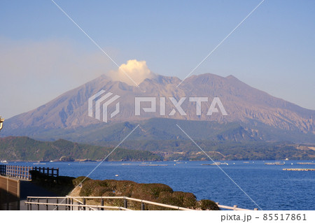 桜島_道の駅から見える景色 桜島_道の駅から見える景色 85517861