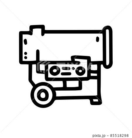 diesel heat gun line vector doodle simple icon 85518298