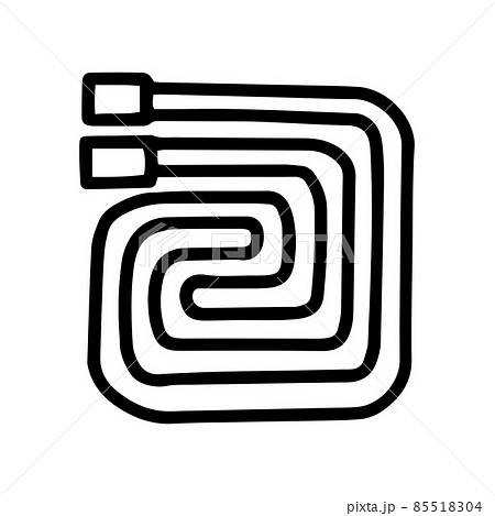 water supply pipe system line vector doodle simple icon water supply pipe system line vector doodle simple icon 85518304