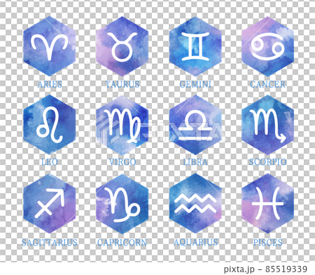 十二生肖的星座 十二生肖的圖標集 十二生肖的星座 十二生肖的圖標集 85519339