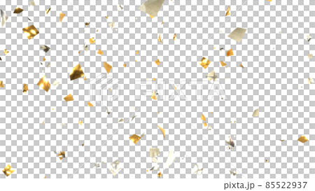 Confetti Gold and Silver Particle Size Medium Transparent Background [There is another Ver] 85522937