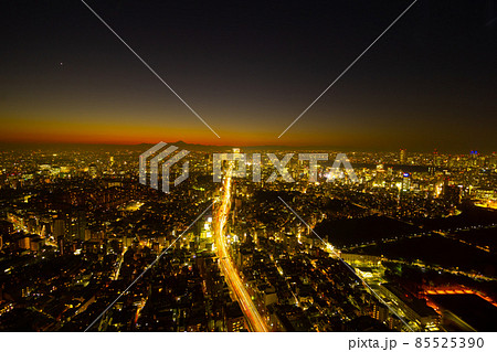 東京夜景　渋谷　2021年12月 85525390