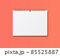 Blank design calendar template. 85525887