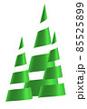 Christmas trees isolated on white background. 85525899
