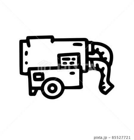 garage heat cannon line vector doodle simple icon 85527721