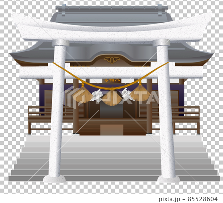 白川八幡神社　本殿　鳥居 85528604