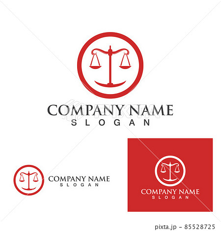 Justice lawyer logo and symbols template icons app 85528725