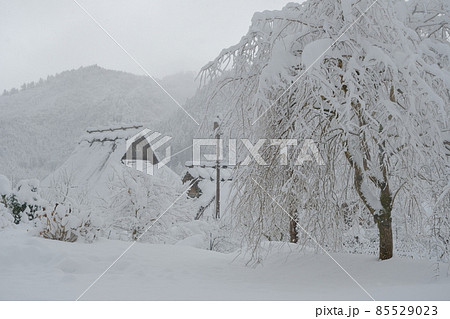 雪の降る美山の里 雪の降る美山の里 85529023