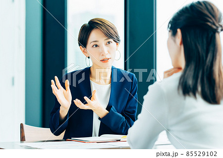 ミドル女性の相談にのるカウンセラー ミドル女性の相談にのるカウンセラー 85529102