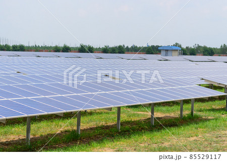 Solar panels are charging outdoors. Solar panels are charging outdoors. 85529117