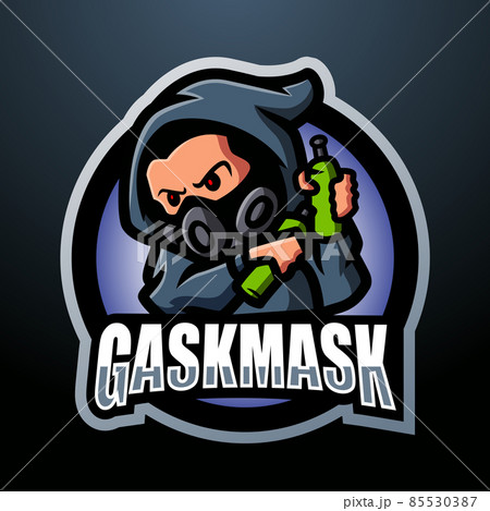 Gasmask mascot esport logo design Gasmask mascot esport logo design 85530387