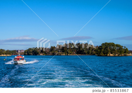日本三景　松島　松島湾島巡り　福浦島 85533867