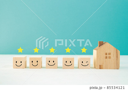 家の性能評価、不動産販売のサービスの顧客満足度	 85534121