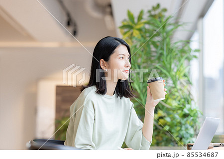 ビジネスシーン シェアオフィスで働く女性 撮影協力:WEEK芝大門(サンフロンティア不動産) ビジネスシーン シェアオフィスで働く女性 撮影協力:WEEK芝大門(サンフロンティア不動産) 85534687