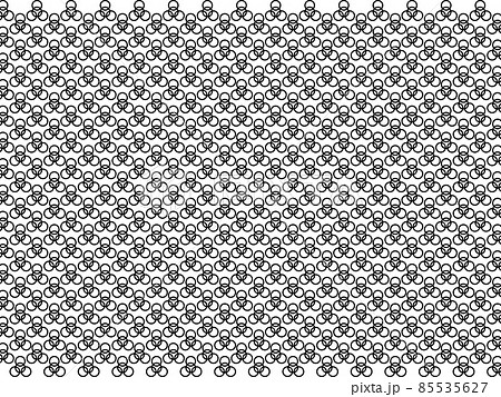 四つ輪崩し　シームレスな和柄の背景のベクターイラスト 85535627