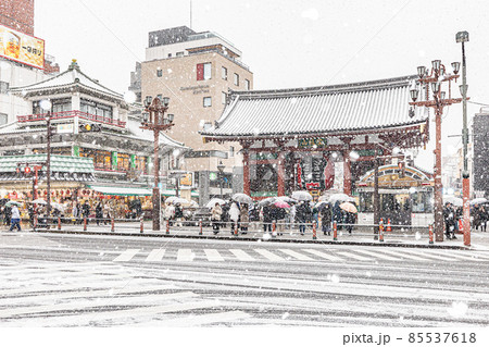 雪の浅草 雪の浅草 85537618