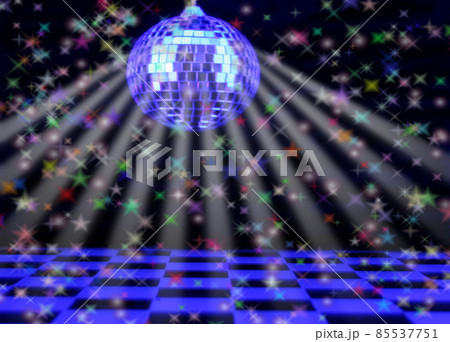Disco Background With Stars, Shallow DOF Focus on Back of Floor Disco Background With Stars, Shallow DOF Focus on Back of Floor 85537751