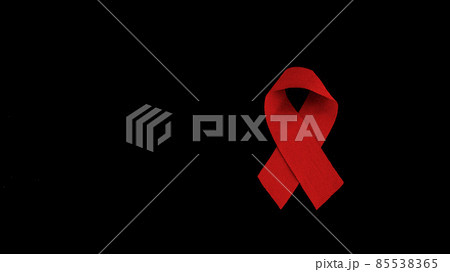 anti aids symbol on black background, isolated anti aids symbol on black background, isolated 85538365