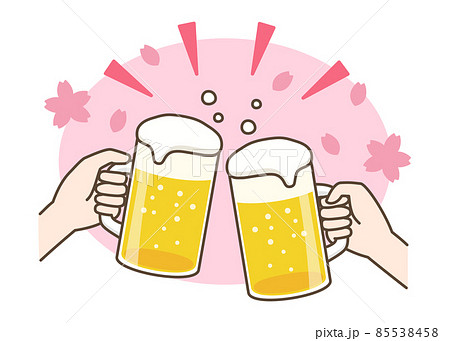 ビール 桜 花見 ビール 桜 花見 85538458