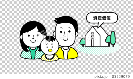 人物　シンプル　家族　遺産相続 85539079