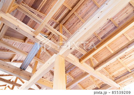 木造軸組み構造の現場 木造軸組み構造の現場 85539209