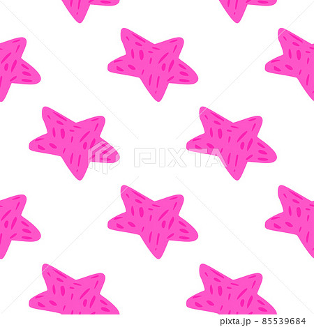 Stars seamless pattern. Hand drawn background celebration. 85539684