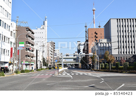 名古屋市 東大手駅前の街並み 85540423